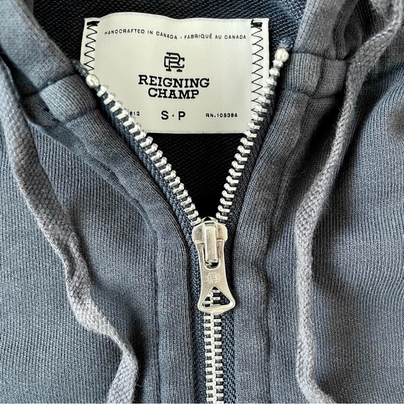 Reigning Champ Slim Midweight Terry Full Zip Hoodie - Picture 3 of 15